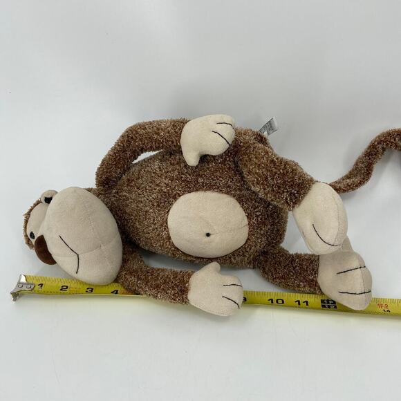 Jellycat Tum Tum Monkey Plush Brown 13 Inch Chimp Long Tail Stuffed Beans - Picture 7 of 10